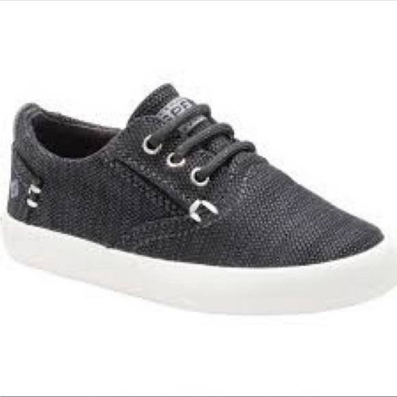 Sperry bodie jr shoes boys slip on gunmetal gray charcoal 6.5 toddler washable - Picture 1 of 8